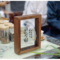 Tranh thêu tay logo doanh nghiệp lên lá Bồ Đề