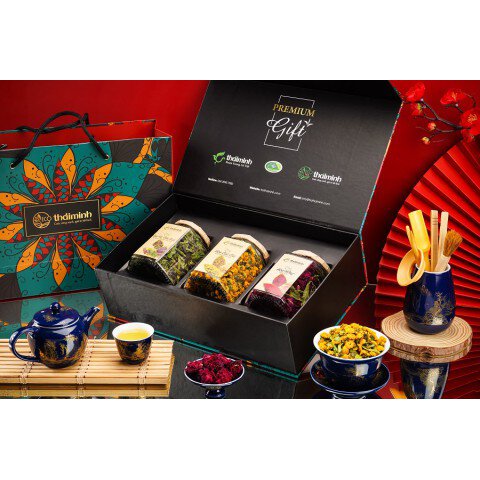 Hộp Quà Tặng Trà Premium Gift 3 Thái Minh An