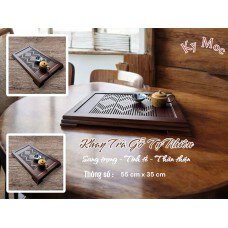 Khay Trà Gỗ Tự Nhiên 55 x 35 cm  KH5535