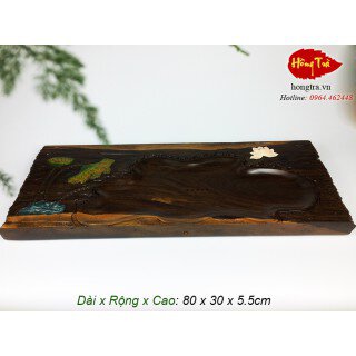 Bàn trà gỗ nguyên khối hắc tử đàn BTG14