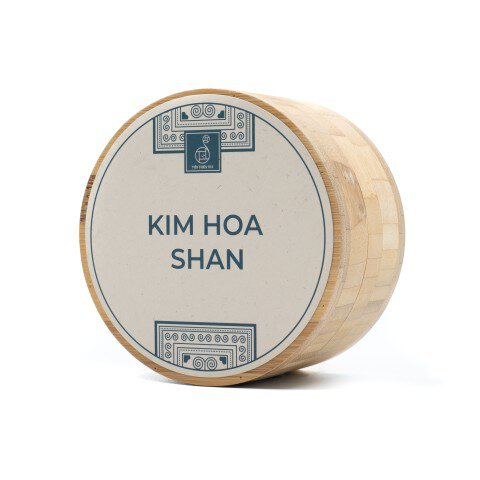 KIM HOA SHAN Hộp tre 50gr - TRÀ XANH ƯỚP HOA SÓI (TIÊN THIÊN TRÀ)
